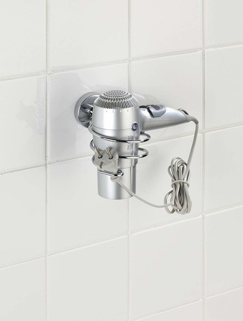 Suport de perete pentru uscător de păr, un produs din seria elegantă de accesorii pentru baie Capri