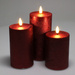 Lumânări decorative LED Ø 7,5 cm, 3 buc.