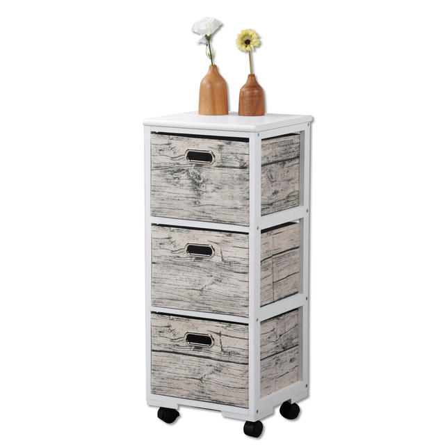 Raft pe roti, 3 compartimente textile, Kesper