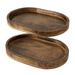 Set 2 tavi decorative Ovolio din lemn de mango