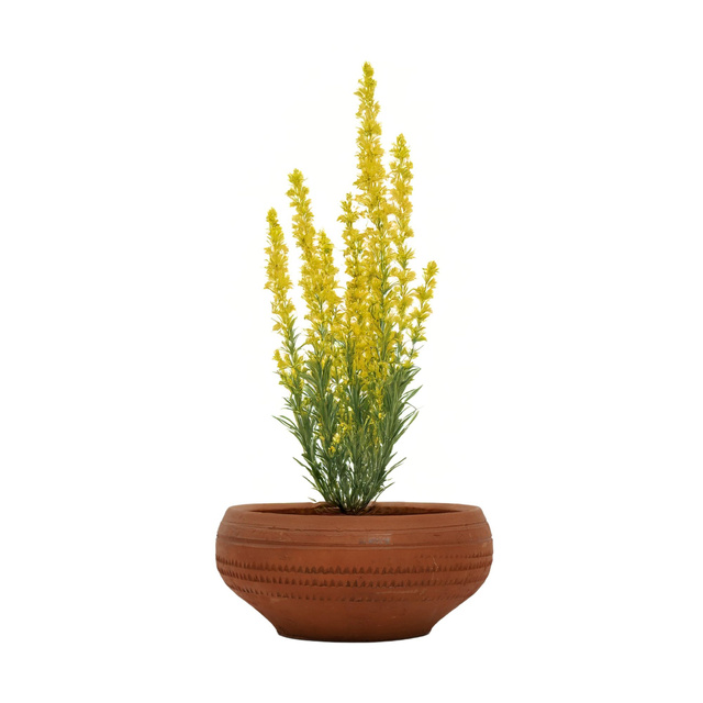 Ghiveci rotund de grădină, ceramică