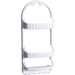 Raft baie 3 nivele Caddy, Alb, 62x12x27 cm, Wenko