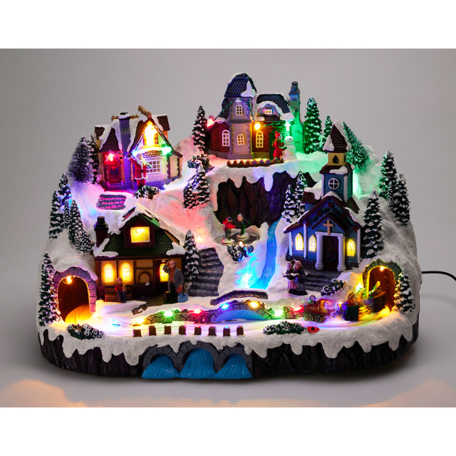 Decorațiune de Crăciun LED cu animație, 46 x 32 x 32 cm