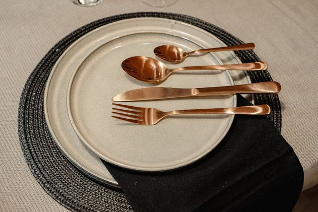 Set de tacâmuri DELICATE din oțel inoxidabil, 24 de piese