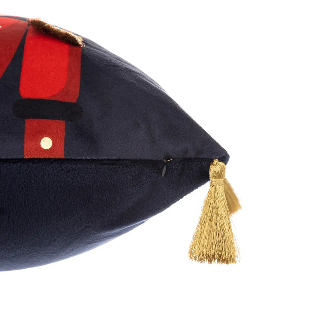 Pernă de Crăciun Spărgător de nuci, 40 x 40 cm