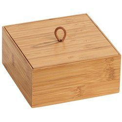 Organizator de baie TERRA, bambus, 15 x 15 cm, WENKO