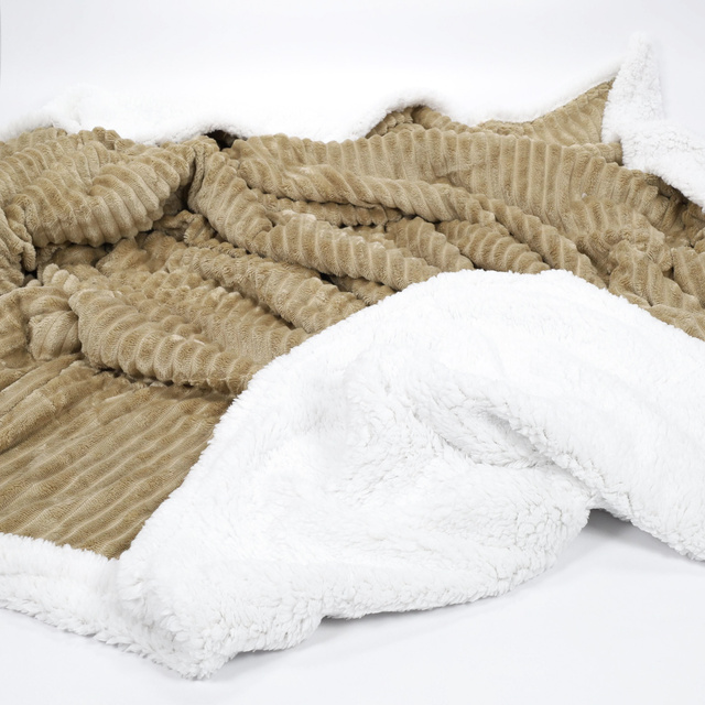 Pătură dublă cu miel 130 x 170 cm