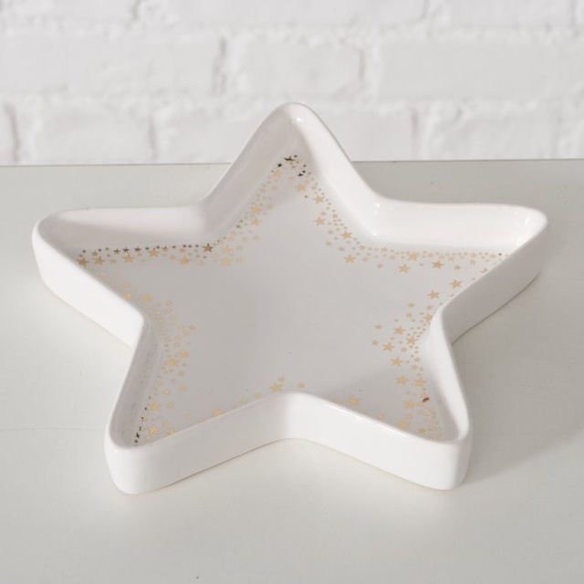 Vas ceramic în formă de stea STYVEN, 17,5 x 17,5 cm