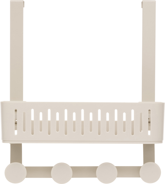 Raft de duș fără găurire pentru ușa cabinei EASY bej, 30 x 11,5 x 33,8 cm