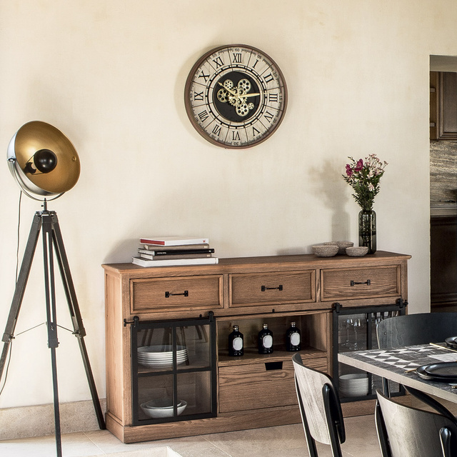 Ceas de perete STELLA, Ø 57 cm, cu cifre romane