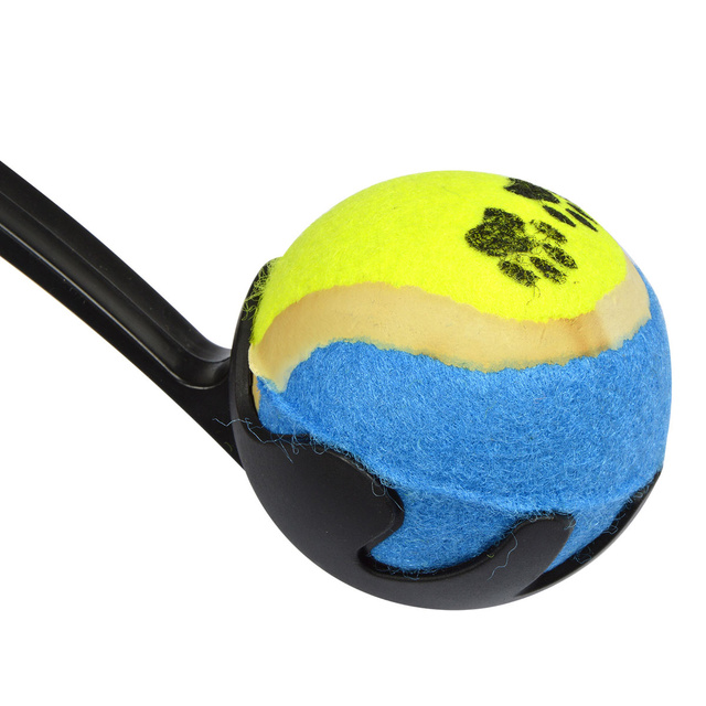 Lansator de mingi de tenis pentru câini + minge, 48 cm