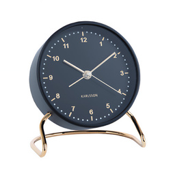 Ceas deşteptător cu numere de aur, STILI, Ø 9,5 cm