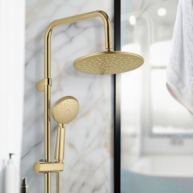 Coloană de duș YOUNG auriu, 3 funcții