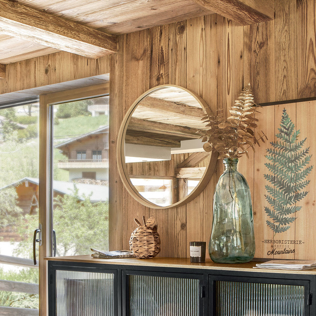 Oglindă rotundă Wild, Ø 68 cm