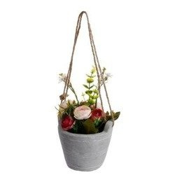 Flori artificiale in ghiveci ROSES, 18 cm