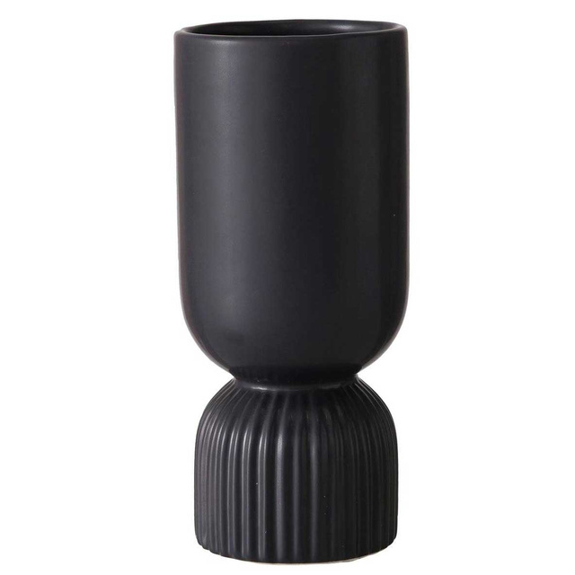 Vaza ceramica Gino, 23 cm, negru