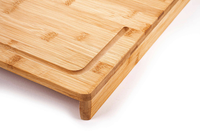 Placă de tăiat din bambus, 2 în 1