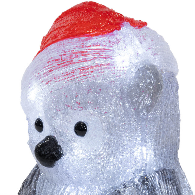 Decoratiune de Craciun stralucitoare, bufnita, 24,7 cm