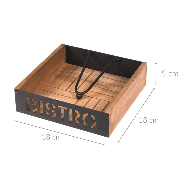 Suport pentru servetele Bistro, 18 x 18 cm