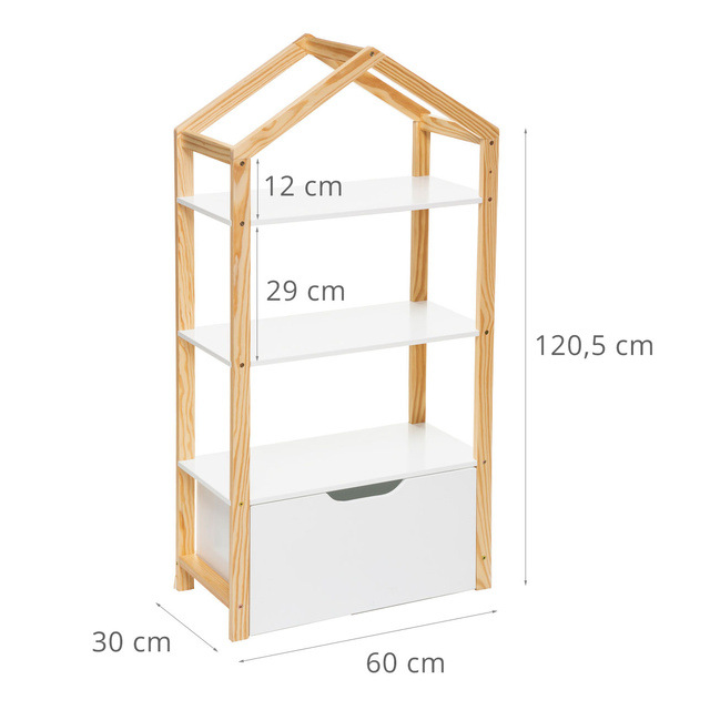 Dulap pentru jucării LENA, 60 x 30 x 120 cm