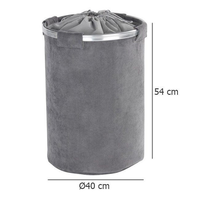 Coș de rufe CORDOBA, 68 litri, WENKO, gri