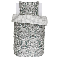 Set de lenjerie de pat din bumbac pentru o persoană, set de fețe de pernă din satin, 100% bumbac, 140 x 220 cm, Essenza