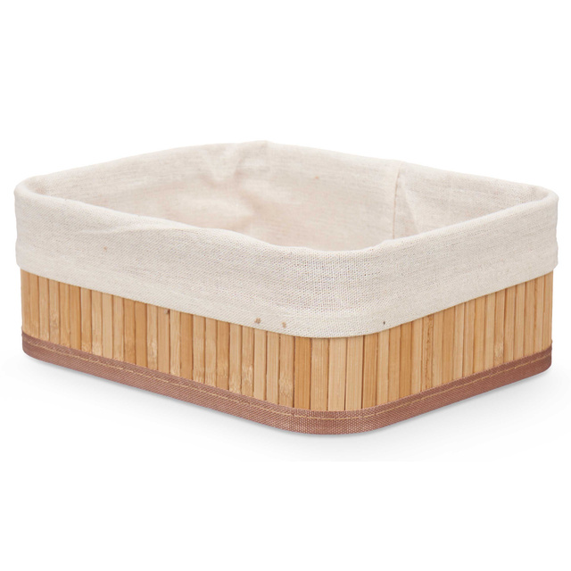 Coșuri de baie din bambus VIVID, 3 bucăți