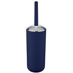 Recipient pentru perie BRASIL + perie WC, WENKO, albastru închis