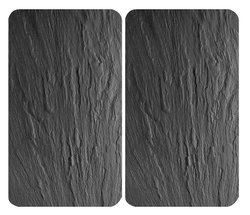 Plăci de protecție din sticlă pentru aragaz SLATE, 2 bucăți incluse, WENKO