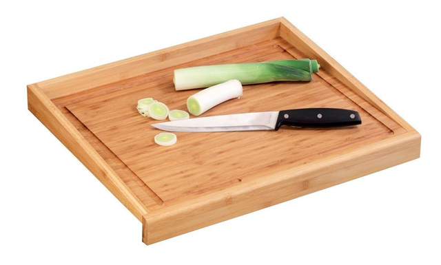 Placă de tăiat din bambus, 2 în 1, ZELLER