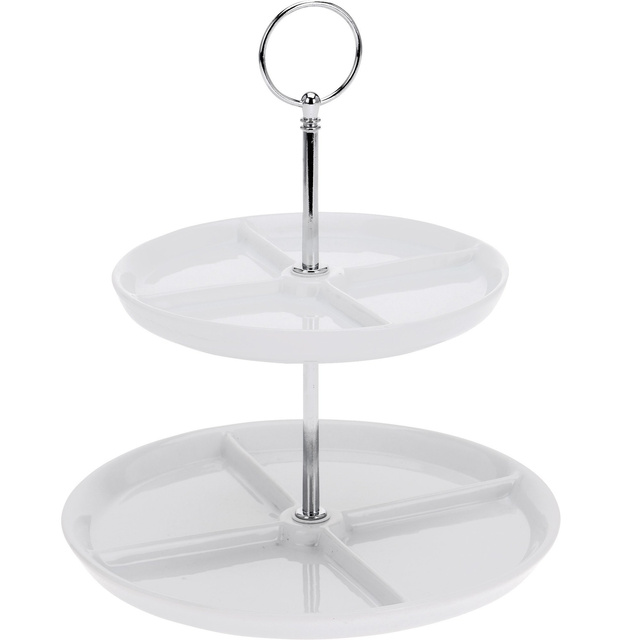 Platou din portelan cu 2 niveluri, 26 cm