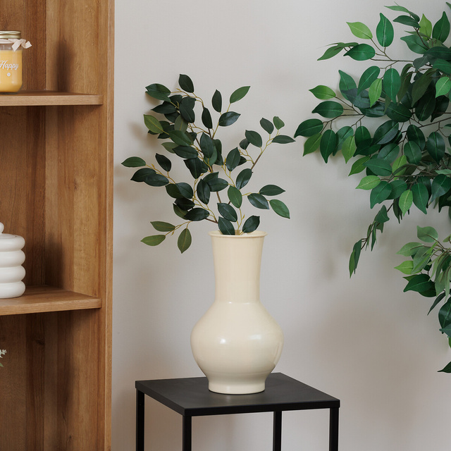 Vază metalică emailată KIAN, Ø 20 × 34,5 cm