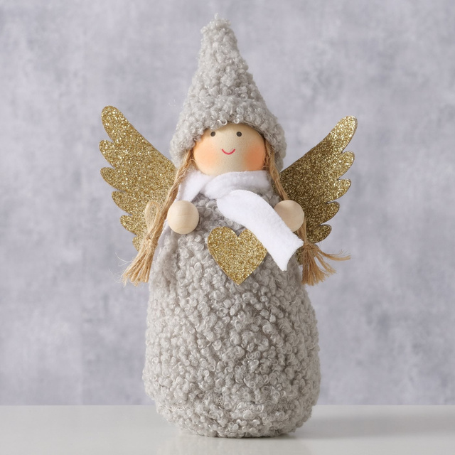 Figurina AMIA îngeraș în hăinuțe moi, înălțime 16 cm