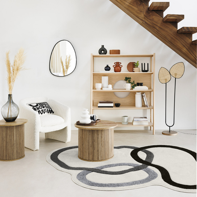 Oglinda retro in rama metalica Rosalia, 55 x 75 cm