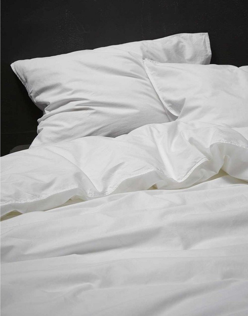 Husă de pernă decorativă din bumbac, de culoare albă, pernă decorativă, Essenza, 60 x 70 cm, alb.