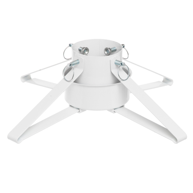 Suport metalic pentru brad cu recipient pentru apă de 0,9 l, alb