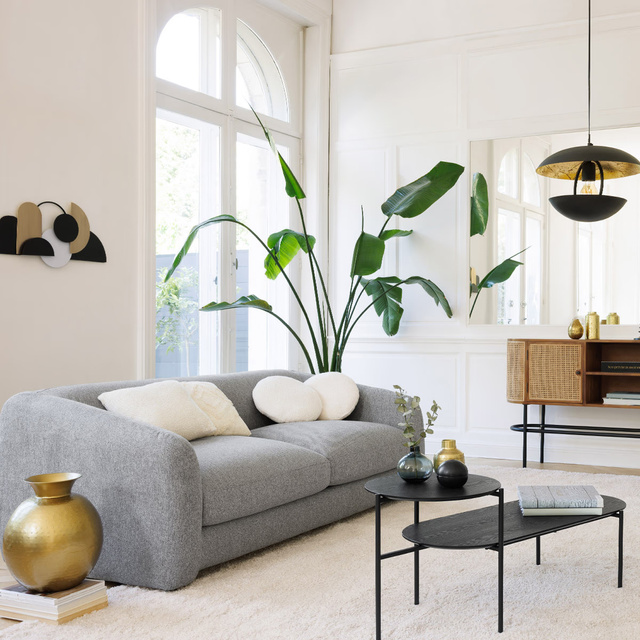 Perna decorativa cu efectul de lana, 40 cm