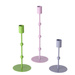 Suporturi de lumanari metalice Kimberly, set 3bucati, culori pastelate