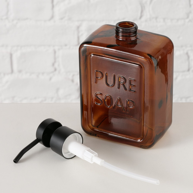 Dozator elegant din sticla PURO, 550 ml