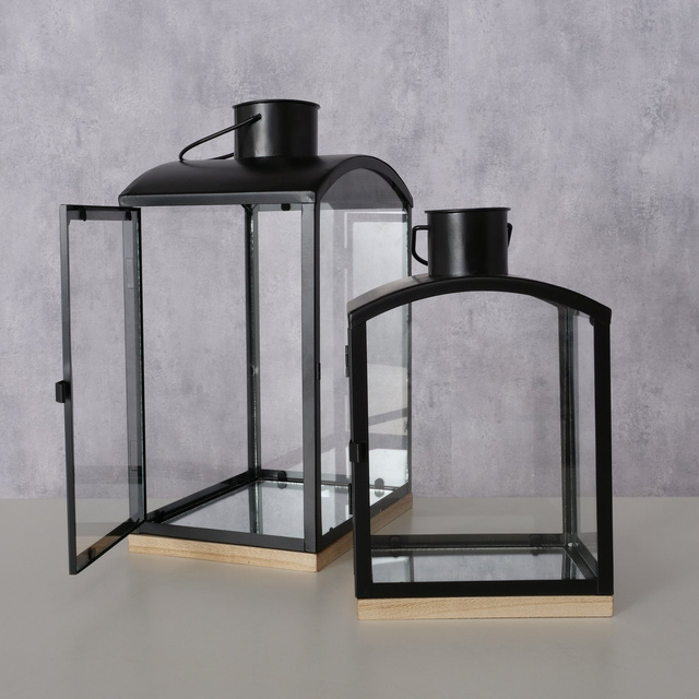 Set 2 felinare Rolando, negru