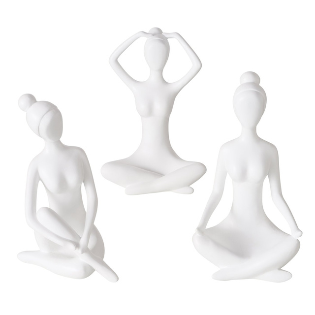 Figurina Yoga,
29 cm, alb
