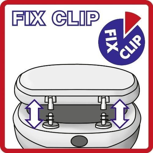 Capac de toaleta Bilbao WENKO, Fix-Clip, material Duroplast