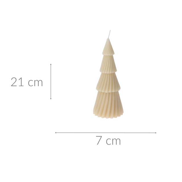 Lumanare decorativa brad, 7 x 21 cm