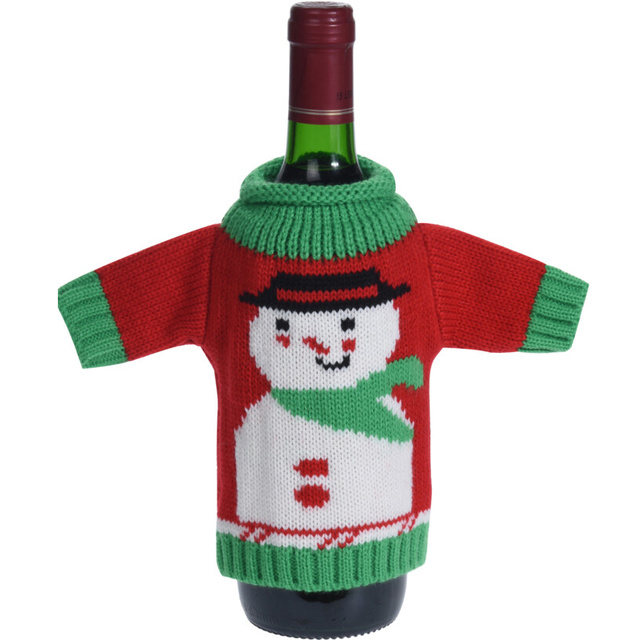 Husa pentru sticla de vin XMAS, 26 cm