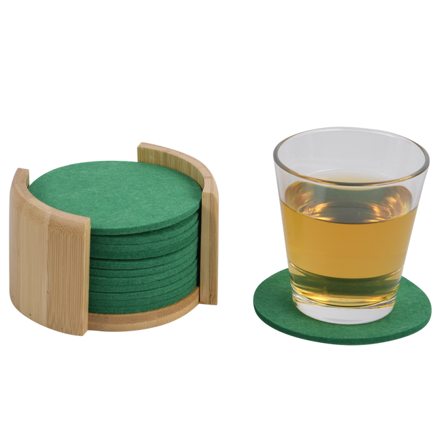 Set de suporturi din fetru pentru pahare, 12 buc.