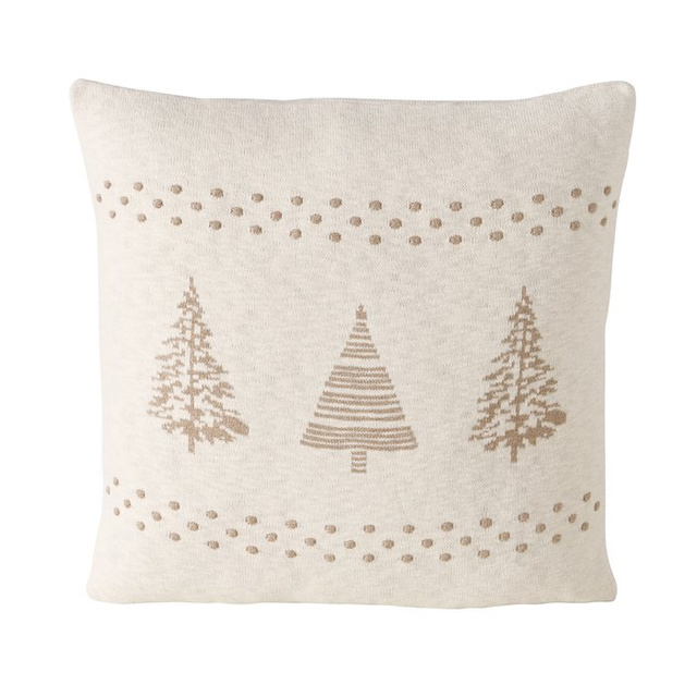 Pernă din bumbac cu model de brăduți MARTJE, 50 x 50 cm