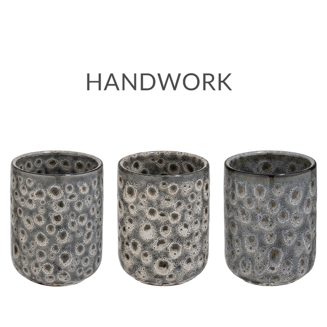 Suport OVIEDO pentru periuta de dinti, ceramica, Ø 7,5 cm, gri, Wenko