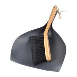 Set perie și faras cu mâner din bambus