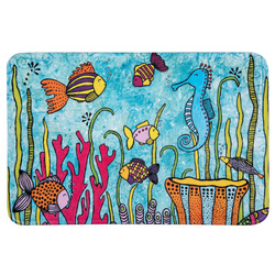 Covor de baie cu imprimeu color, 45 x 70 cm, WENKO