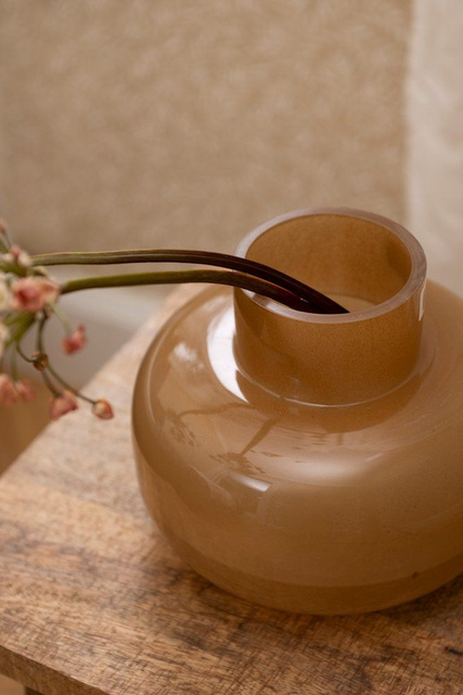 Vază decorativă din sticlă colorată ILMA, 16 cm